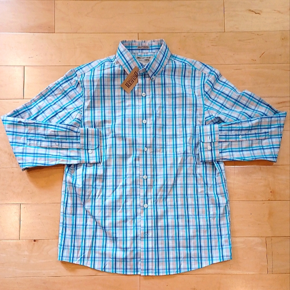 NWOT Duluth Trading Wrinklefighter Untucked Long Sleeve Shirt